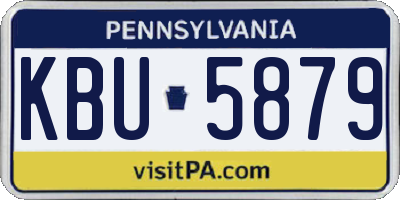 PA license plate KBU5879