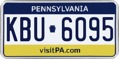 PA license plate KBU6095