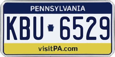 PA license plate KBU6529