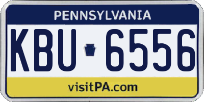 PA license plate KBU6556