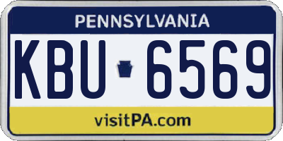 PA license plate KBU6569