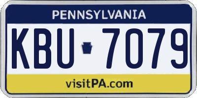 PA license plate KBU7079
