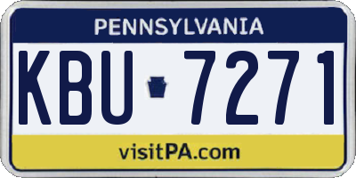 PA license plate KBU7271