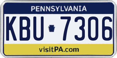 PA license plate KBU7306