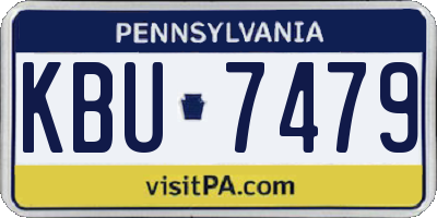 PA license plate KBU7479