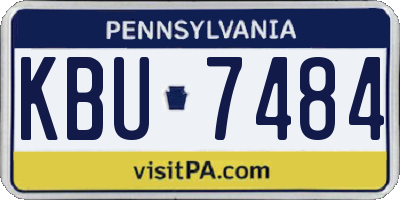 PA license plate KBU7484