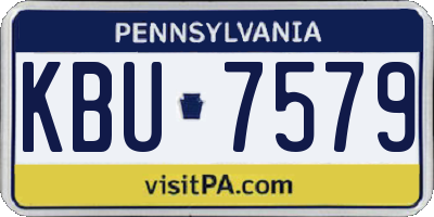 PA license plate KBU7579