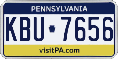 PA license plate KBU7656