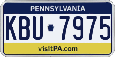 PA license plate KBU7975