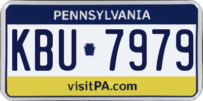 PA license plate KBU7979