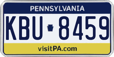 PA license plate KBU8459