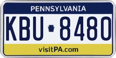 PA license plate KBU8480