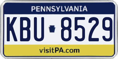 PA license plate KBU8529
