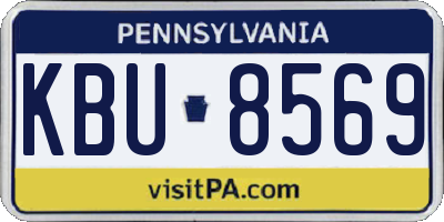 PA license plate KBU8569