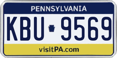 PA license plate KBU9569