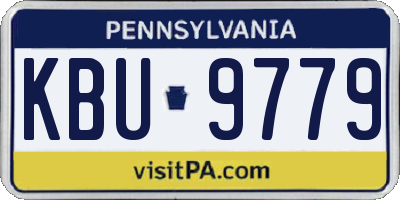 PA license plate KBU9779