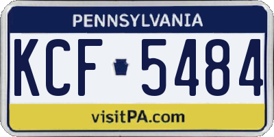 PA license plate KCF5484