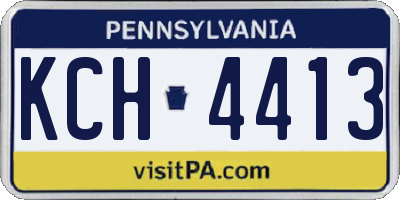 PA license plate KCH4413