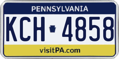 PA license plate KCH4858