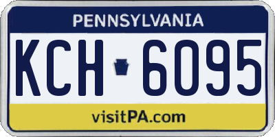 PA license plate KCH6095