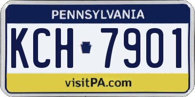 PA license plate KCH7901