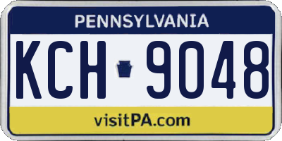 PA license plate KCH9048
