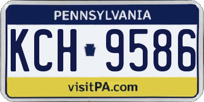 PA license plate KCH9586