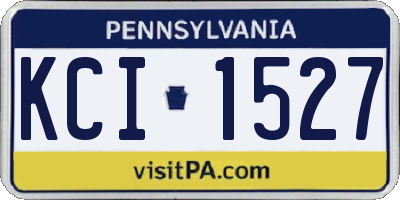 PA license plate KCI1527
