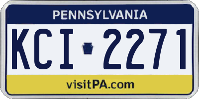 PA license plate KCI2271