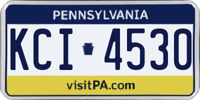 PA license plate KCI4530