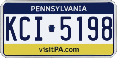 PA license plate KCI5198