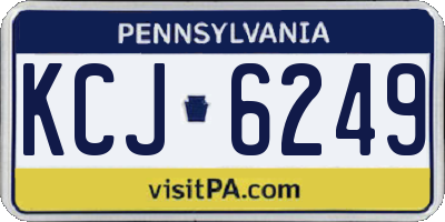PA license plate KCJ6249