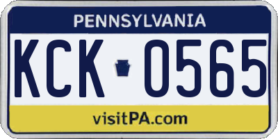PA license plate KCK0565