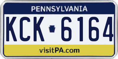 PA license plate KCK6164