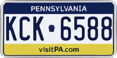 PA license plate KCK6588
