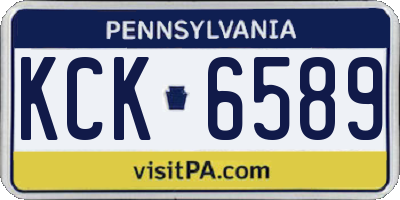 PA license plate KCK6589