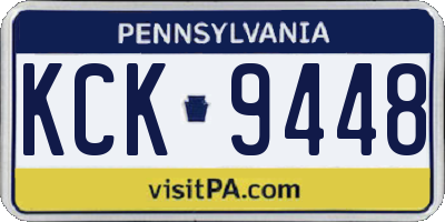 PA license plate KCK9448