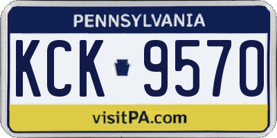 PA license plate KCK9570