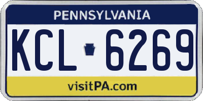 PA license plate KCL6269