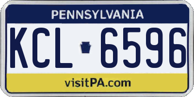 PA license plate KCL6596