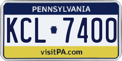 PA license plate KCL7400