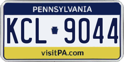 PA license plate KCL9044