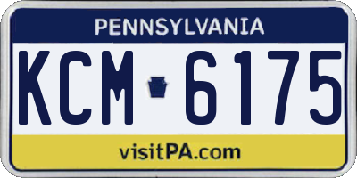 PA license plate KCM6175