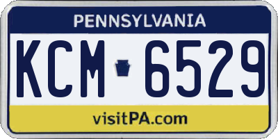 PA license plate KCM6529