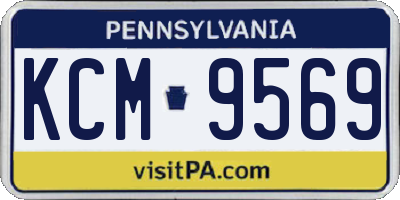 PA license plate KCM9569