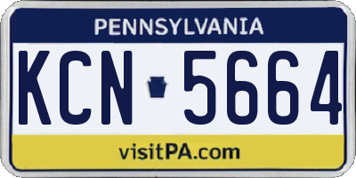PA license plate KCN5664