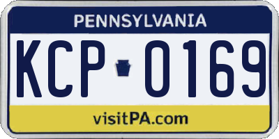 PA license plate KCP0169