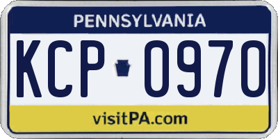 PA license plate KCP0970