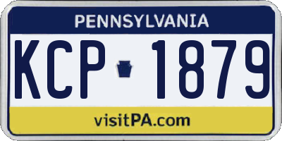 PA license plate KCP1879