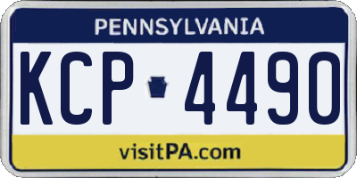 PA license plate KCP4490